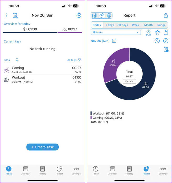 ATracker-Time-Tracking-App أفضل 6 تطبيقات لتتبع الوقت لأجهزة iPhone وAndroid