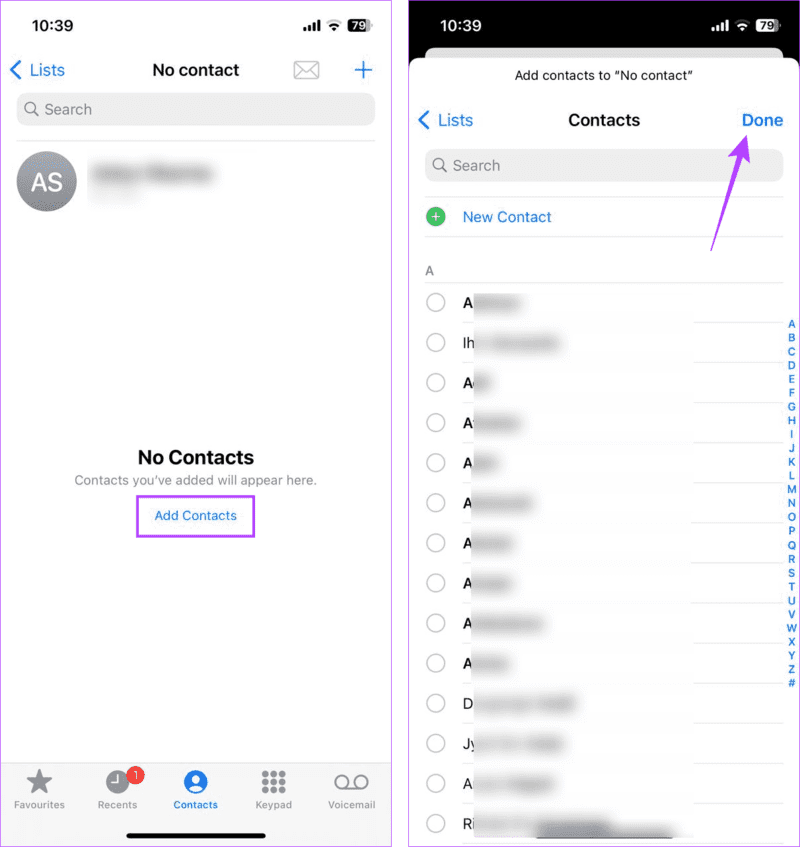 Add-contacts-to-new-list هل يمكنك إخفاء جهات الاتصال على جهازك iPhone : إليك 7 طرق رائعة