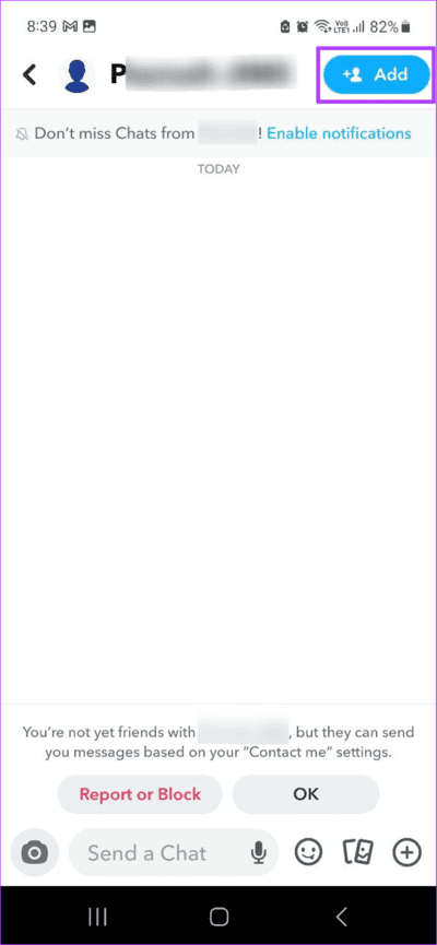 Add-deleted-friend كيفية رؤية الأصدقاء المحذوفين على Snapchat