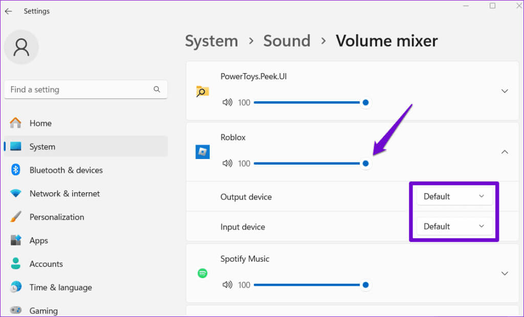 Adjust-Roblox-Volume-on-Windows-1024x620-1 أفضل 7 إصلاحات لعدم وجود صوت في Roblox على Windows