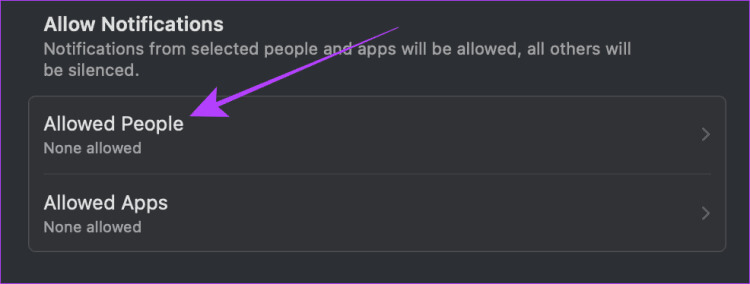 Allow-Notifications-Settings-for-Focus-on-Mac-750x284-1 أفضل 5 طرق لإيقاف تشغيل Ringer (المكالمات الهاتفية) على Mac