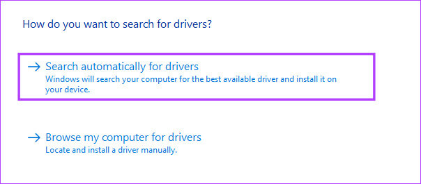 Auto-search-for-drivers-1 أفضل 6 إصلاحات لعدم عمل مهلة شاشة القفل على Windows 11