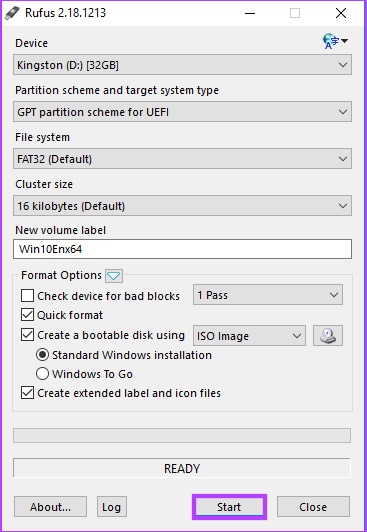 Bootable-Rufus أفضل 7 إصلاحات لمشكلة "لم يتم العثور على برامج تشغيل الأجهزة" أثناء تثبيت Windows 10 أو 11