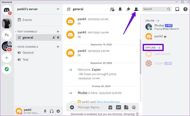 Bot-Offline-on-Discord-768x468-1 أفضل 7 إصلاحات لخطأ "فشل هذا التفاعل" في Discord على Windows