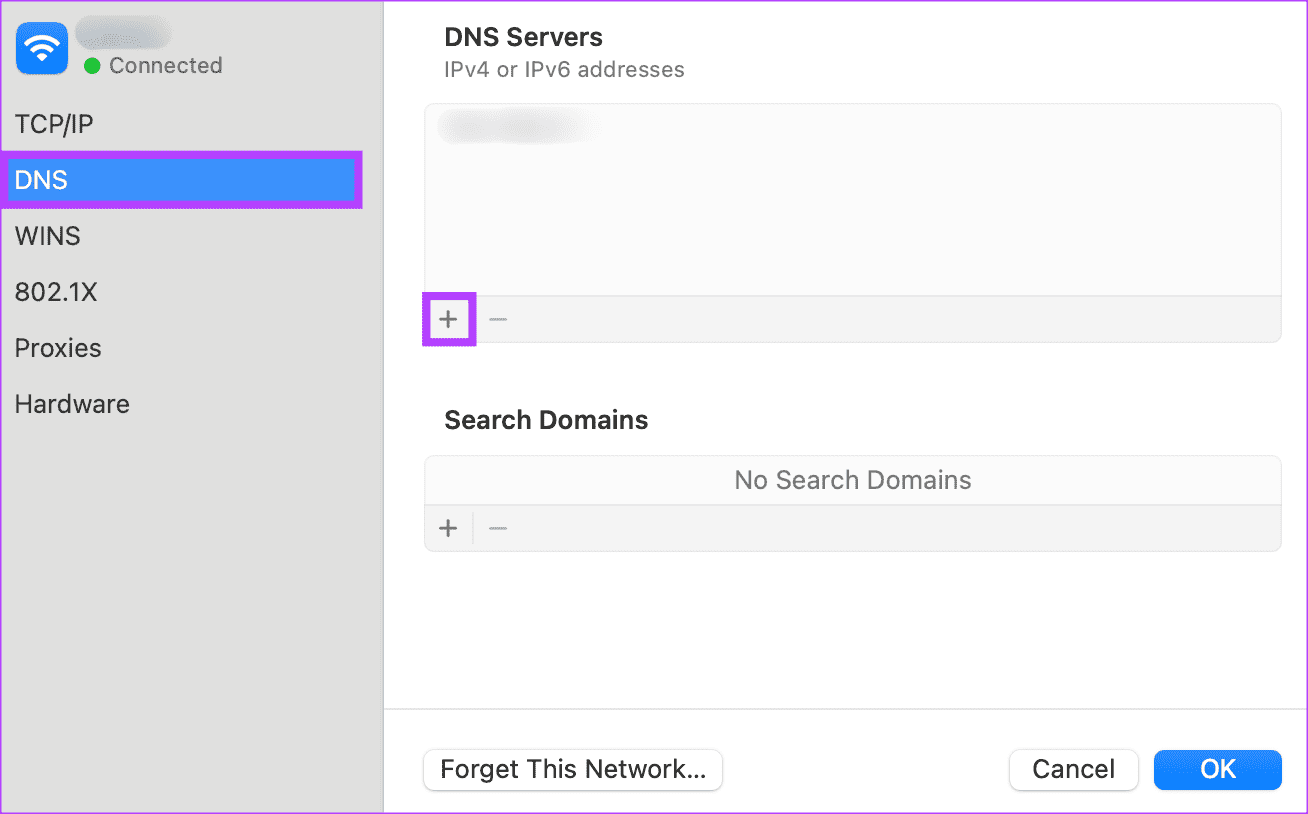 Change-DNS-server 9 طرق لإصلاح عدم تحميل بعض مواقع الويب على Mac
