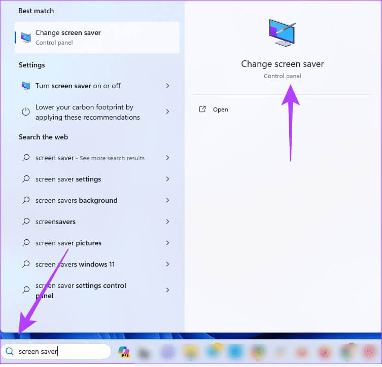 Change-screen-saver أفضل 6 إصلاحات لعدم عمل مهلة شاشة القفل على Windows 11