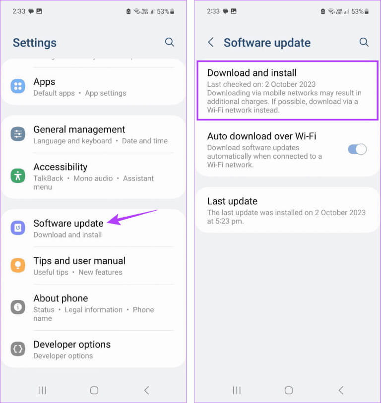 Check-for-Android-Software-Update-1-768x813-1 9 طرق لإصلاح خطأ "Google يستمر في التوقف" على Android