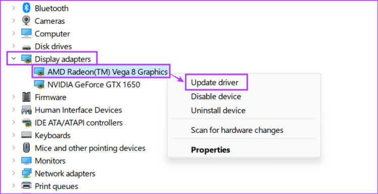Check-for-display-driver-update-750x385-1 8 طرق لإصلاح الشاشة البيضاء على YouTube على سطح المكتب والهاتف المحمول