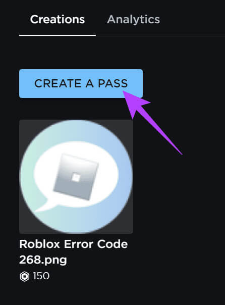 Choose-Create-a-Pass كيفية إرسال Robux إلى حساب آخر للكمبيوتر الشخصي والهاتف المحمول