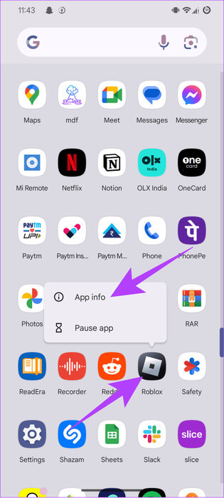Choose-Roblox-and-then-tap-App-info-692x1536-1 14 أفضل الطرق لإصلاح رمز الخطأ Roblox 268
