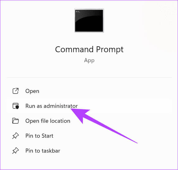 Choose-Run-as-administrator-2 ما هو ftdibus.sys على Windows وكيفية إعادة تمكين تكامل الذاكرة