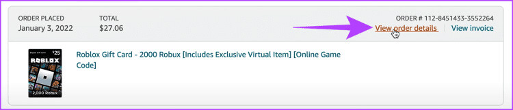 Choose-View-order-details-750x161-1 كيفية إرسال Robux إلى حساب آخر للكمبيوتر الشخصي والهاتف المحمول