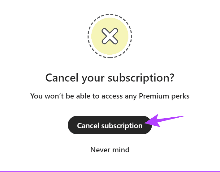 Choose-cancel-subscription-to-confirm كيفية إلغاء اشتراك Bumble على iPhone وAndroid