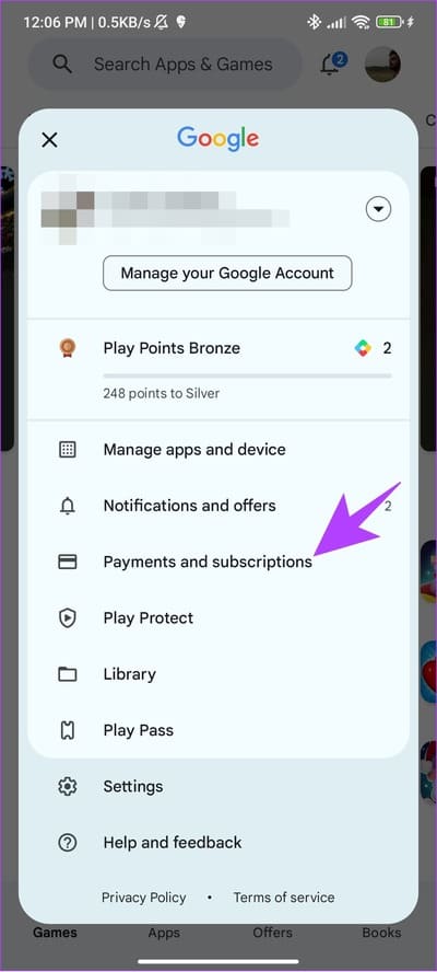 Choose-payments-and-subscriptions كيفية إلغاء اشتراك Bumble على iPhone وAndroid