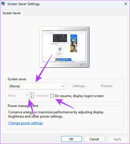 Choose-screen-saver-settings-options أفضل 6 إصلاحات لعدم عمل مهلة شاشة القفل على Windows 11
