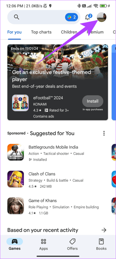 Choose-the-profile-icon-at-the-top-right-corner-1 كيفية إلغاء اشتراك Bumble على iPhone وAndroid