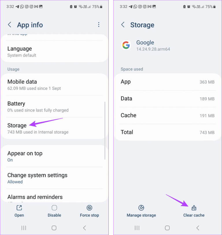 Clear-Google-Cache-768x813-1 9 طرق لإصلاح خطأ "Google يستمر في التوقف" على Android
