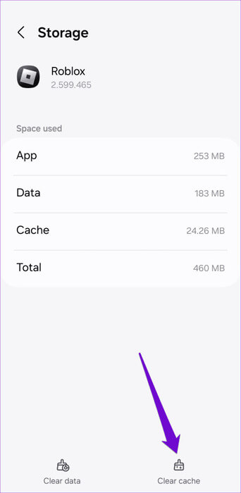 Clear-Roblox-Cache-on-Android-500x1024-1 أفضل 8 إصلاحات لعدم إمكانية الانضمام إلى ألعاب Roblox
