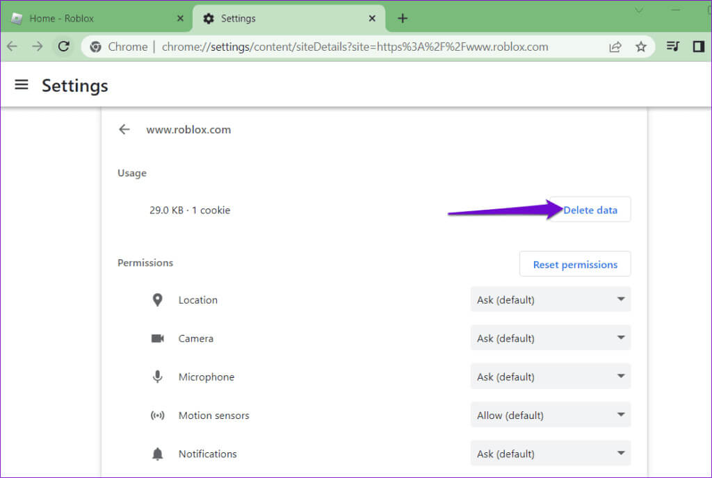 Clear-Roblox-Data-1024x688-1 أفضل 8 إصلاحات لعدم إمكانية الانضمام إلى ألعاب Roblox