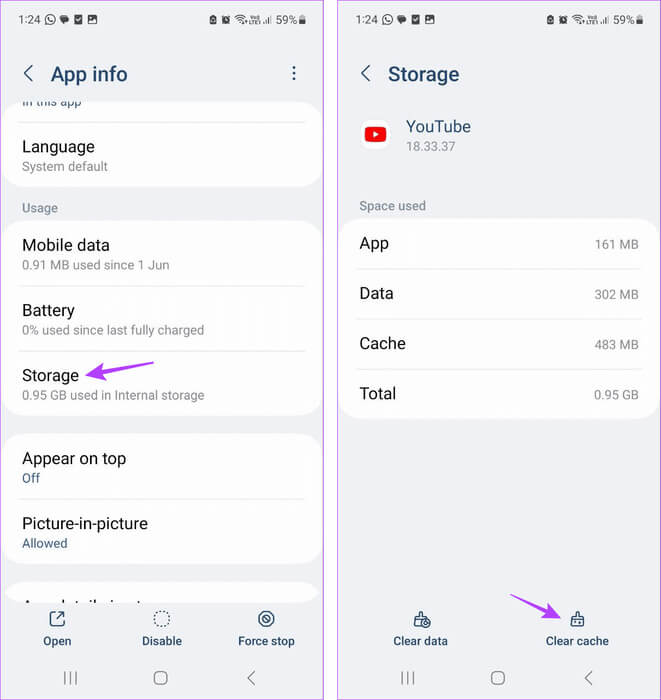 Clear-YouTube-Cache-8 لماذا تكون شاشة YouTube الرئيسية فارغة وكيفية إصلاحها