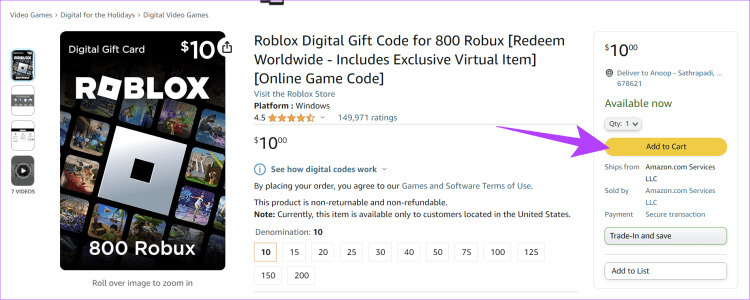 Click-Add-to-Cart-750x300-1 كيفية إرسال Robux إلى حساب آخر للكمبيوتر الشخصي والهاتف المحمول