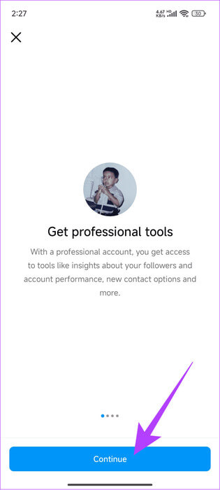 Click-continue-to-go-ahead-692x1536-1 5 طرق لإصلاح عدم عمل ملفات GIF على Instagram