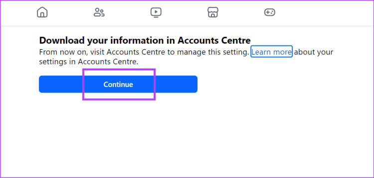 Click-on-Continue-750x358-1 هل يمكن استعادة رسائل Facebook المحذوفة