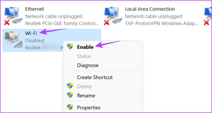 Click-on-Enable-1-719x385-1 9 إصلاحات لخطأ "لا يمكن الاتصال بهذه الشبكة" على Windows 11