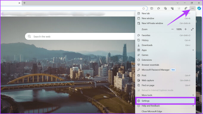 Click-on-the-three-dots-icon-and-head-to-Settings-682x385-1 كيفية تمكين أو تعطيل وضع Internet Explorer في Microsoft Edge على Windows