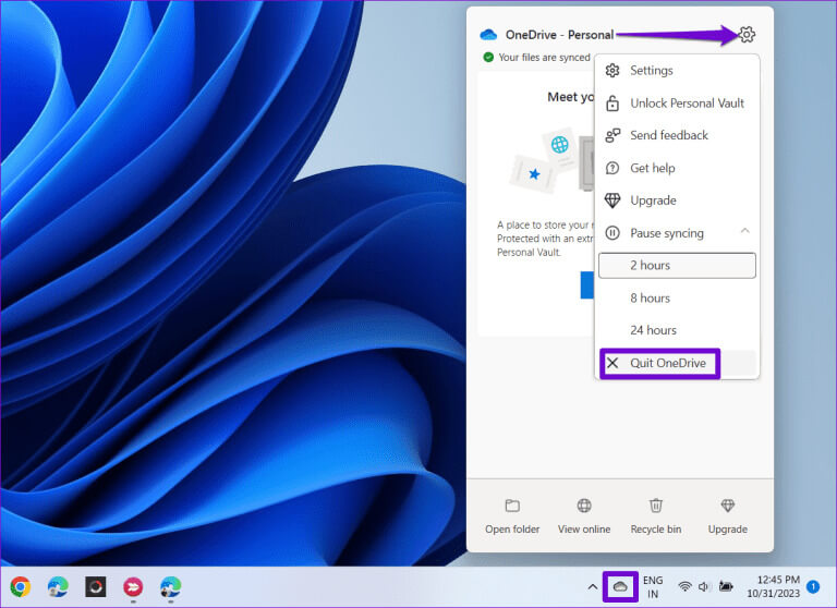 Close-OneDrive-on-Windows-768x558-1 أفضل 6 إصلاحات لعدم ظهور OneDrive في مستكشف الملفات على Windows