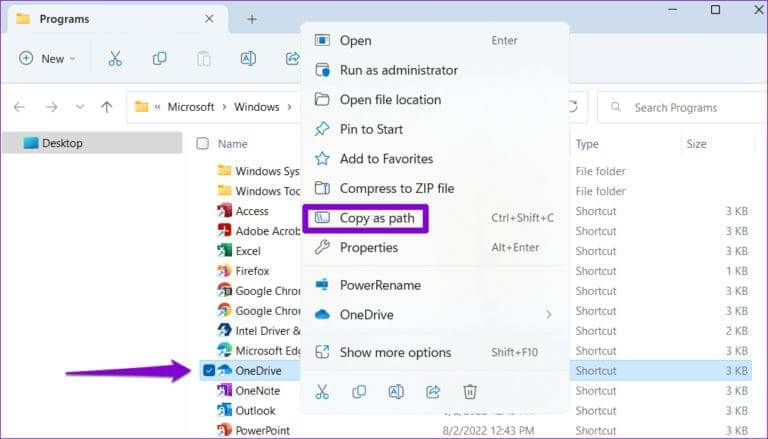 Copy-OneDrive-File-Path-768x439-1 أفضل 6 إصلاحات لعدم ظهور OneDrive في مستكشف الملفات على Windows