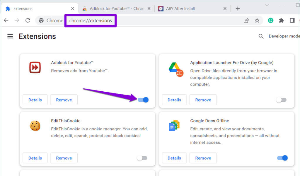 Disable-Ad-Blocker-in-Chrome-1-1024x601-1 أفضل 8 إصلاحات لعدم إمكانية الانضمام إلى ألعاب Roblox