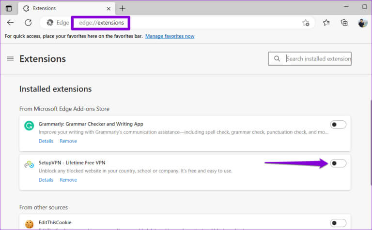 Disable-Extensions-in-Edge-9-768x476-1 أفضل 8 إصلاحات لعدم عمل الترجمات المغلقة على YouTube