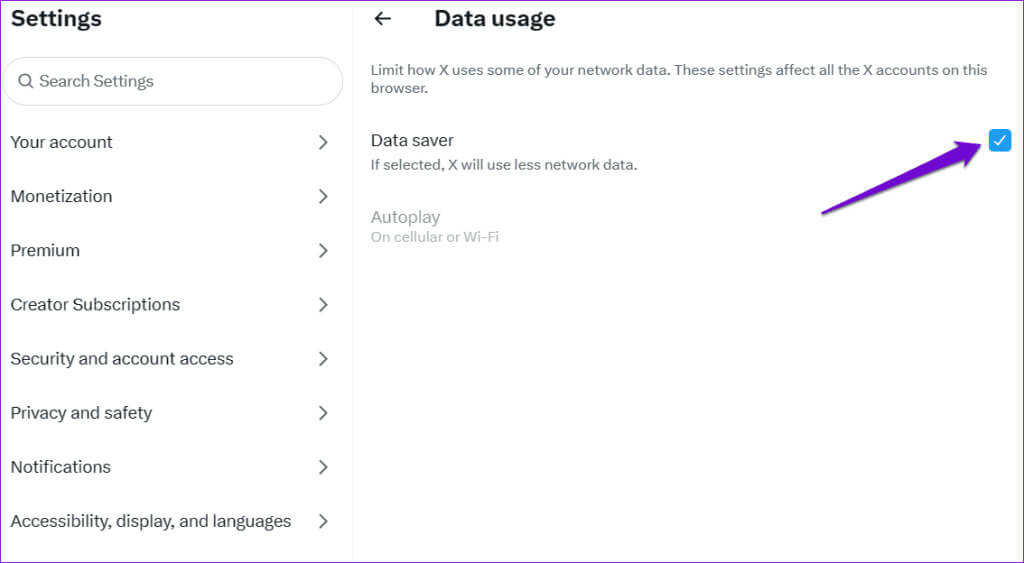 Disable-Twitter-Data-Saver-Option-1024x563-1 أفضل 9 إصلاحات لمشكلة Twitter عالق على شاشة التحميل