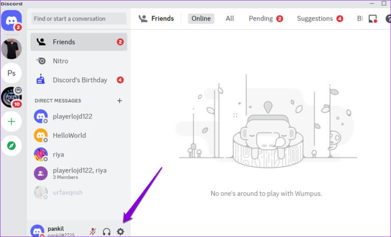 Discord-Settings-Menu-768x465-1 أفضل 7 إصلاحات لخطأ "فشل هذا التفاعل" في Discord على Windows