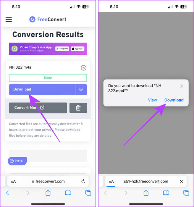 Download-converted-mp4- 5 طرق لنسخ المذكرات الصوتية على iPhone