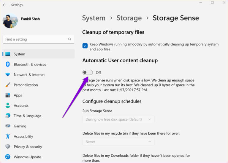 Enable-Automatic-Storage-Cleanup-1-768x550-1 أفضل 5 إصلاحات لمشكلة استمرار محرك الأقراص في الامتلاء على Windows