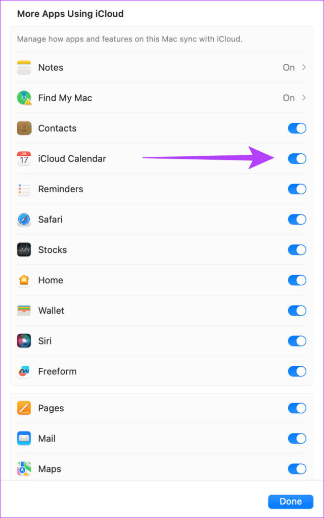 7 طرق لإصلاح عدم مزامنة iCloud Calendar مع Mac | أحلى هاوم