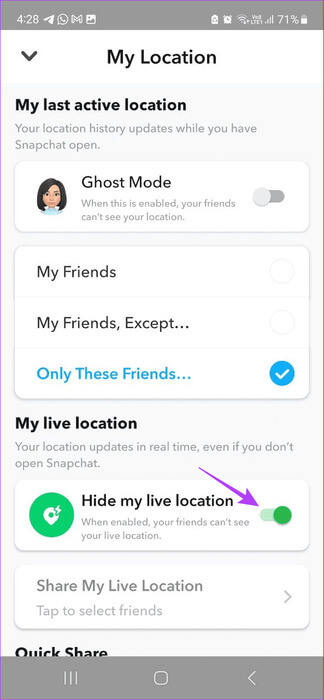 Enable-live-location ما هو وضع Snapchat Ghost ولماذا يجب عليك استخدامه