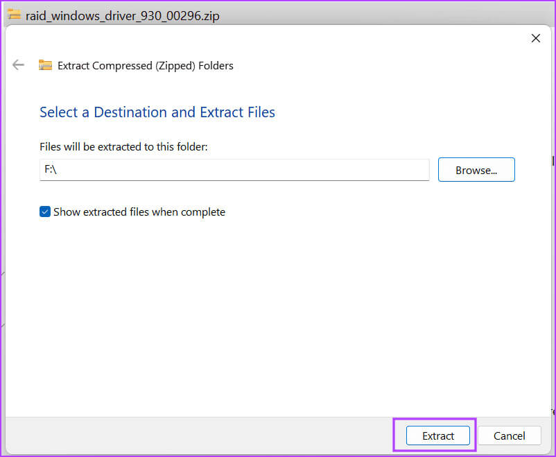 Extract-drivers أفضل 7 إصلاحات لمشكلة "لم يتم العثور على برامج تشغيل الأجهزة" أثناء تثبيت Windows 10 أو 11
