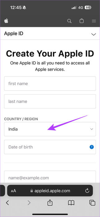 Fill-Details-Country كيفية تنزيل التطبيقات غير المتوفرة في منطقتك على iPhone