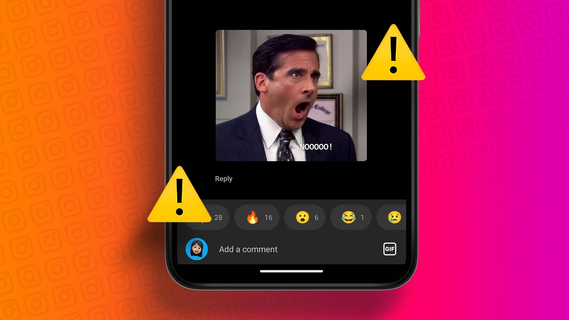 GIFs-not-working-on-Instagram 9 طرق لإصلاح تجمد وتوقف مقاطع الفيديو في قصص ومنشورات Instagram
