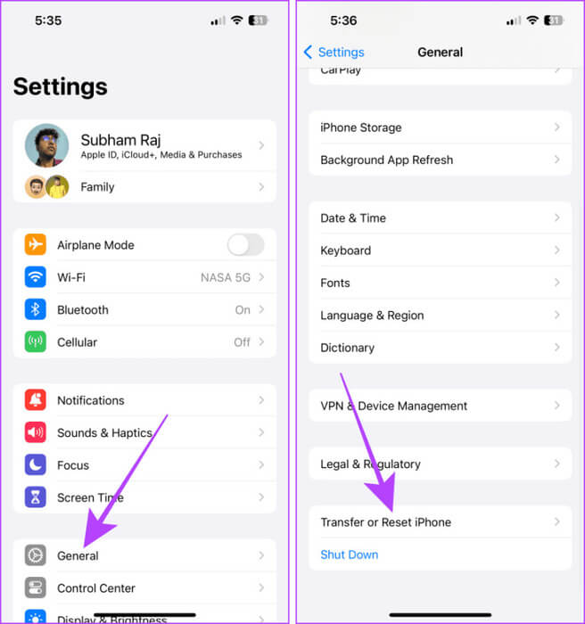 General-Settings-iPhone-4-768x820-1 كيفية استخدام البريد الصوتي (الناقل والمباشر) على iPhone