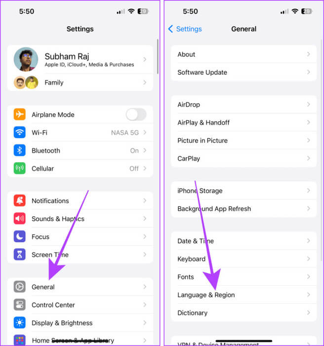 General-Settings-iPhone-5-768x820-1 كيفية استخدام البريد الصوتي (الناقل والمباشر) على iPhone