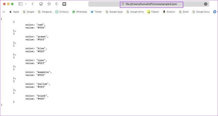 JSON-in-Safari-722x385-1 كيفية فتح ملفات JSON على Windows وMac