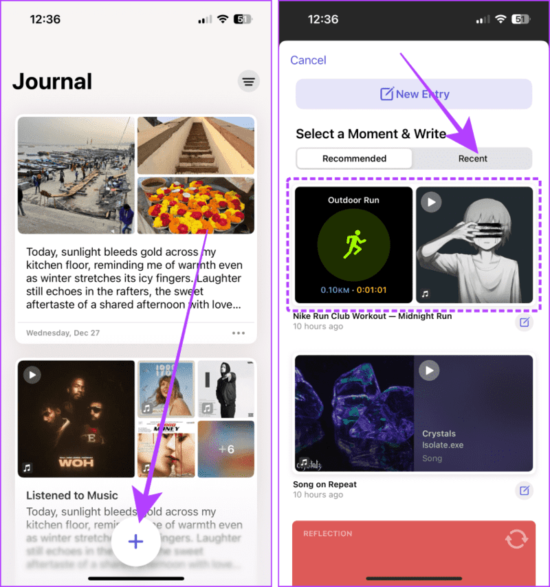 Journal-App-Suggestions كيفية استخدام تطبيق Journal على هاتفك iPhone