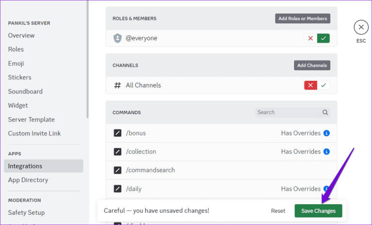 Manage-Discord-Bot-Permission-768x465-1 أفضل 7 إصلاحات لخطأ "فشل هذا التفاعل" في Discord على Windows