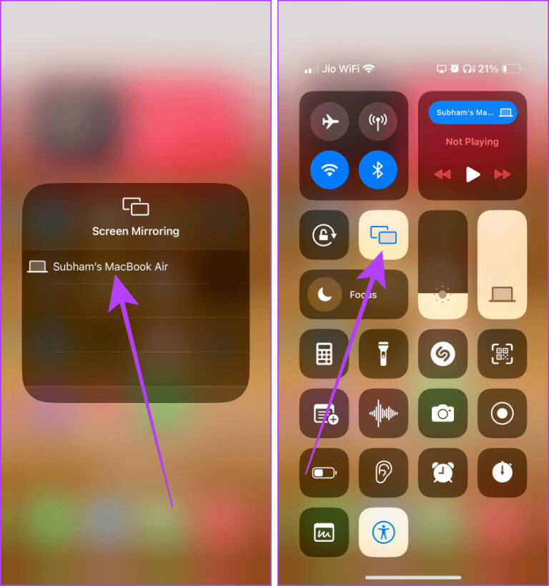 Mirror-iPhone-Screen-Wirelessly-to-Mac-1-768x820-1 طريقتان لعكس شاشة iPhone على Mac