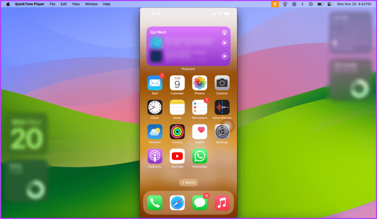 Mirror-iPhone-Screen-to-Mac-Using-Cable-Quicktime-Player-1-768x446-1 طريقتان لعكس شاشة iPhone على Mac