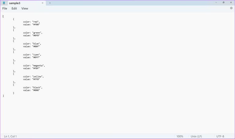 Notepad-Opened-768x456-1 كيفية فتح ملفات JSON على Windows وMac